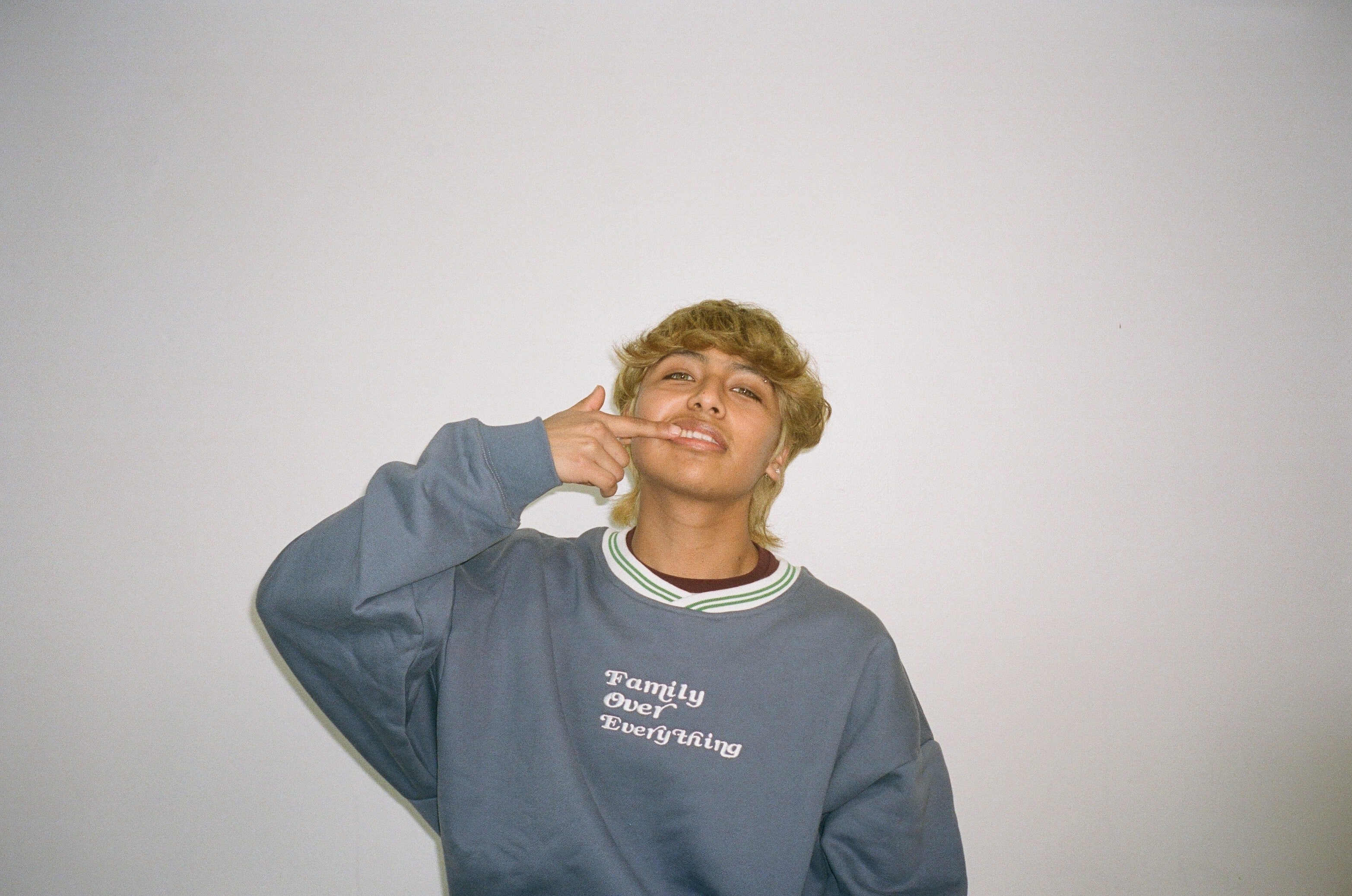 Cozy Blue French Terry Sweater