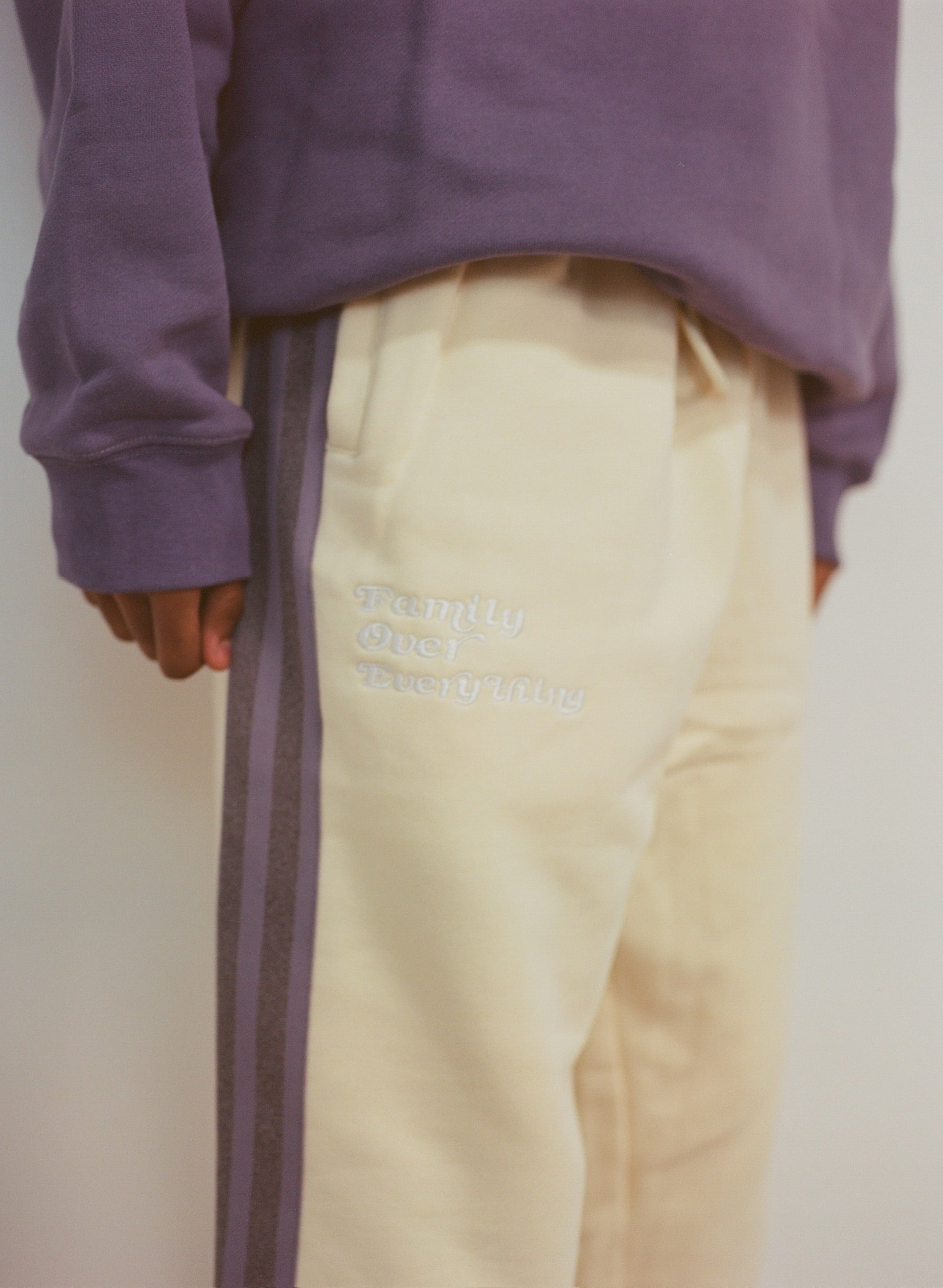 Cozy French Terry Creme Pants
